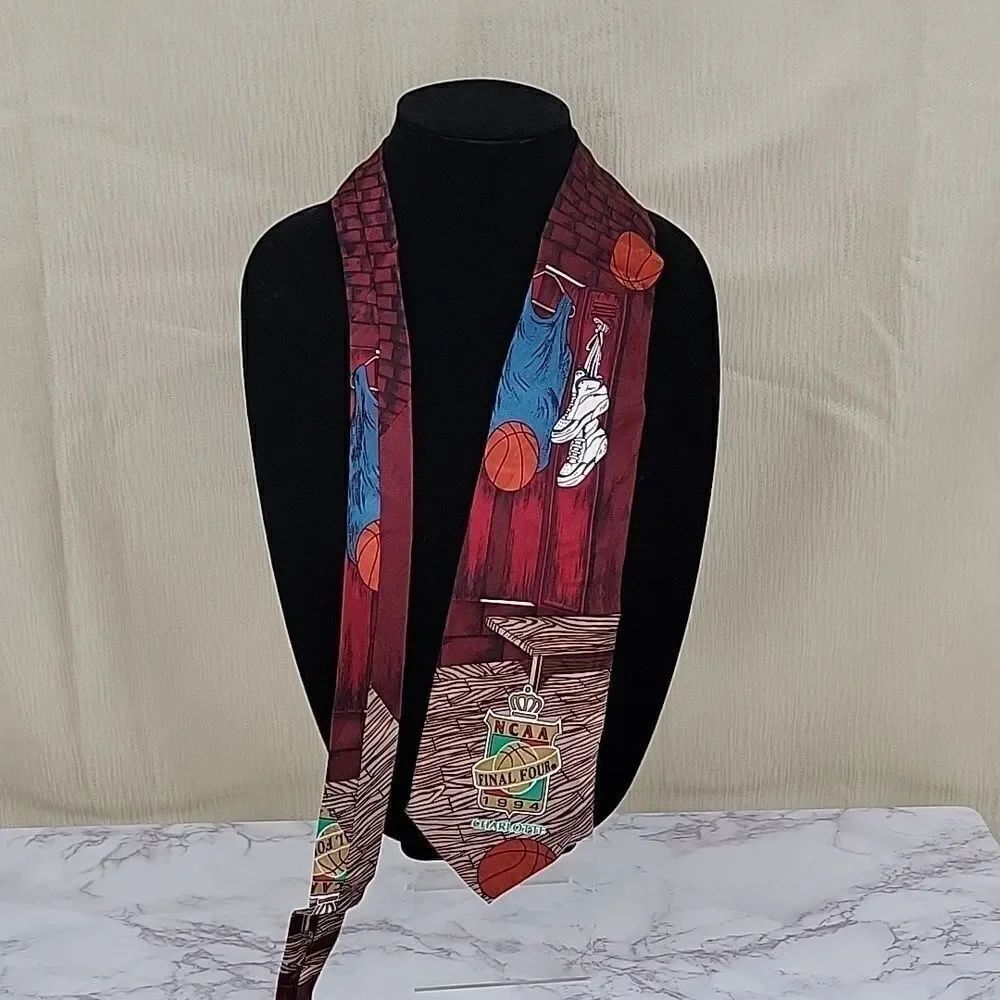 1994 NCAA Final Four Silk Necktie Men's Tie Basketball Vintage